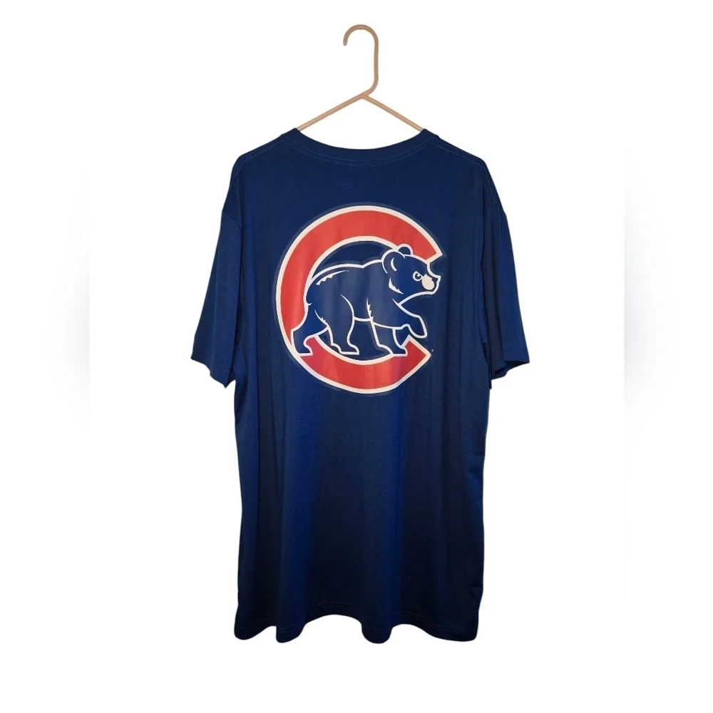Chicago Cubs Genuine MLB New Era Blue Crew Neck Tee Shirt Mens XL - Picture 2 of 6